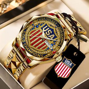 USA Mens Hockey 2026 Winter Olympics Gold Medal Alloy Luxury Quartz Watch SPM1150